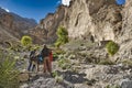 The route that locals or climbers have to take from Shimshal village 3100m to Upper Shimshal 5600m or the peaks over 6000m is extr