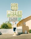 Route 66 Motel, in Barstow, California Royalty Free Stock Photo