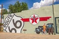 Route 66 Mural with Texaco Sign