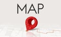 Route Navigation Map Location Journey GPS Concept Royalty Free Stock Photo