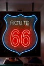 Route 66 neon sign