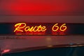 Route 66 neon sign