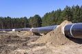 The route of the new natural gas pipeline runs through the state of Brandenburg