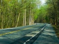Route 322 in northern Lancaster County in the springtime Royalty Free Stock Photo