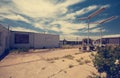 Route 66 - Old Ghost Town - Gas Station Royalty Free Stock Photo