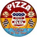 route 66 pizzeria sign