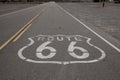 Route 66 Road Marking Royalty Free Stock Photo