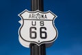 Route 66 road sign in Arizona USA Royalty Free Stock Photo