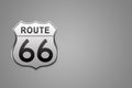 Route 66 Road Sign. Royalty Free Stock Photo