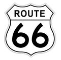 Route 66 Road Sign. Royalty Free Stock Photo
