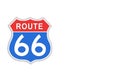 Route 66 Road Sign. Royalty Free Stock Photo