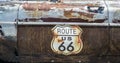 Route 66 road sign