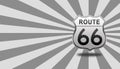 Route 66 roadsign.
