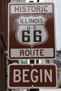 Route 66 sign Royalty Free Stock Photo