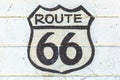 The Route 66 sign Royalty Free Stock Photo