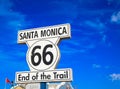 Santa Monica, end of the trail Royalty Free Stock Photo