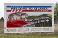Route 66 Sign, Travel America, Atlanta, Illinois