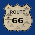 Route 66 Sign, US Highway 66, United States Royalty Free Stock Photo