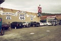 route 66 sign in Williams, the gateway to the Grand Canyon, USA