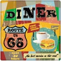 Route sixty six diner sign,