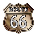 Route 66 Metal Spoof Sign