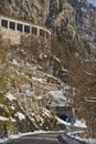 Route to Monte Croce Carnico pass, Italy Royalty Free Stock Photo