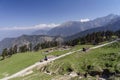 Route to Tungnath Shiva temple the highest in the world, Garhwal, Uttarakhand, India Royalty Free Stock Photo