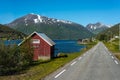 Route 862 in Troms, Northern Norway Royalty Free Stock Photo