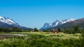 Route 862 in Troms, Northern Norway Royalty Free Stock Photo