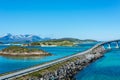 Route 862 in Troms, Northern Norway Royalty Free Stock Photo