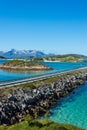 Route 862 in Troms, Northern Norway Royalty Free Stock Photo