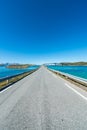 Route 862 in Troms, Northern Norway Royalty Free Stock Photo