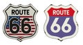 Route 66 vintage metal sign