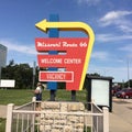 Route 66 Welcome center sign