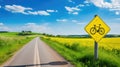 route yellow road signs Royalty Free Stock Photo