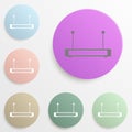Router badge color set. Simple glyph, flat vector of web icons for ui and ux, website or mobile application Royalty Free Stock Photo