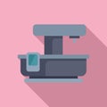 Router cnc machine icon flat vector. Control production Royalty Free Stock Photo