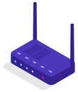 Router Connection, Modem for Wifi Internet Access