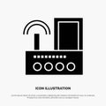 Router, Device, Signal, Wifi, Radio solid Glyph Icon vector