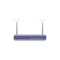 Router flat design isolated