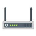 Router flat icon, internet and wireless wifi