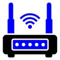 Router Icon in Dualtone Style