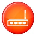Router icon, flat style Royalty Free Stock Photo