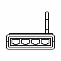 Router icon, outline style