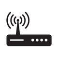 Router icon. Router related signal icon isolated