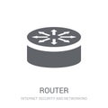 Router icon. Trendy Router logo concept on white background from