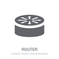 Router icon. Trendy Router logo concept on white background from