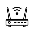 Router icon vector on trendy design