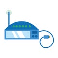 router internet connection modem usb cable