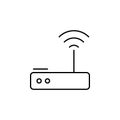 Router, networking icon. Simple line, outline vector elements of storage and cloud icons for ui and ux, website or mobile Royalty Free Stock Photo